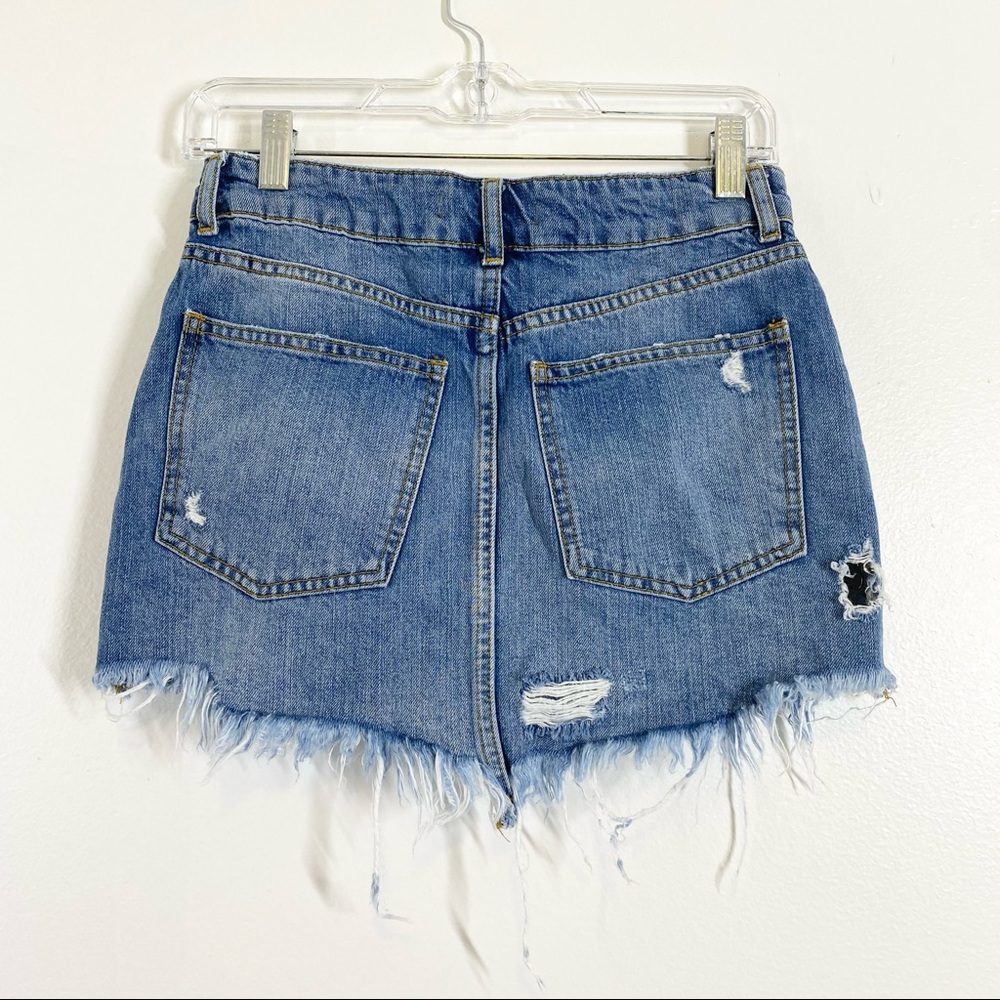 FREE PEOPLE Wild Rose Ember Embroidered Mini Skirt - Picture 7 of 9